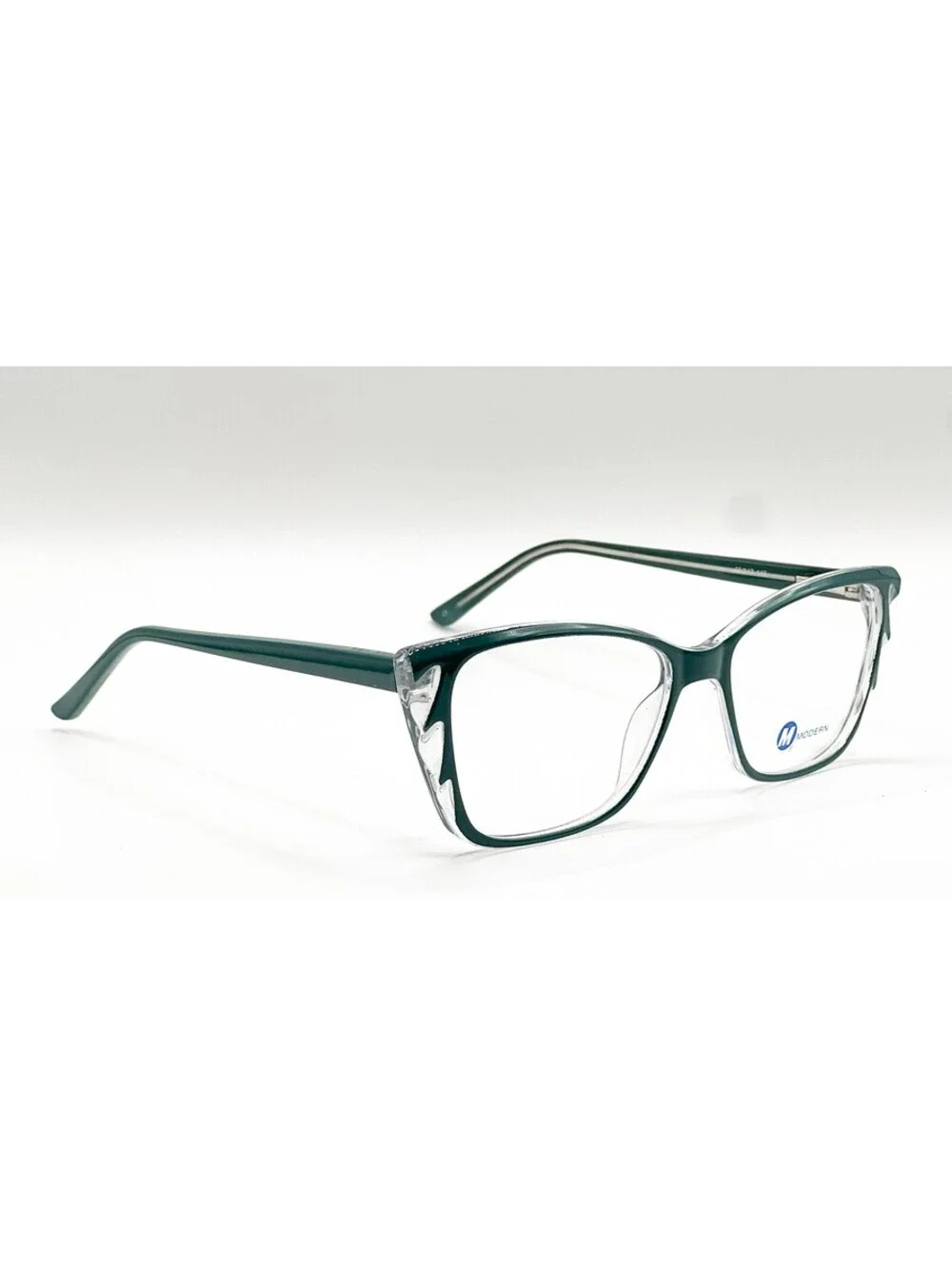 Modern Maeve Teal Crystal Cat Eye Authentic Eyeglass Frames 55-17-145